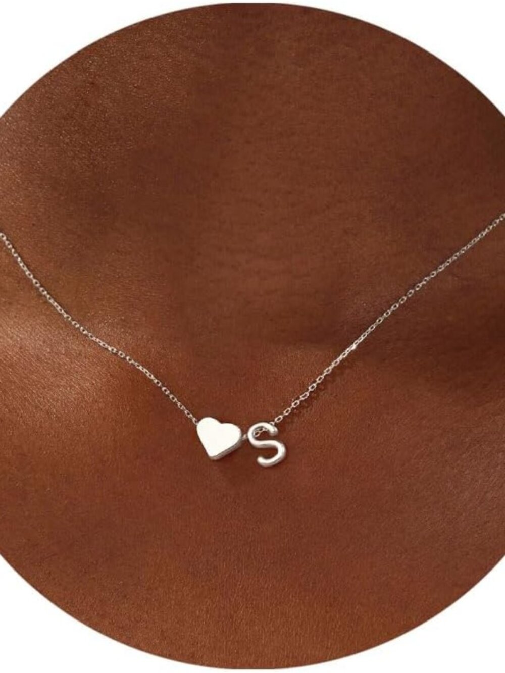 Easter Basket Stuffers for Kids Teen Girls - Dainty 18K Gold Plated Heart Initia